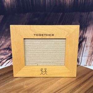 Together Natural Wood Photo Frame - Tan